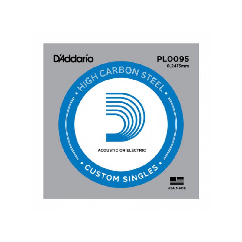 Струна D'ADDARIO PL0095 Plain Steel 0095